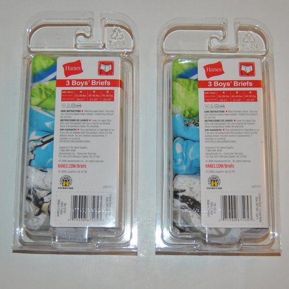 Hanes Star Wars Animated Series 2 Pkgs!, Size 4 - Picture 2 of 2